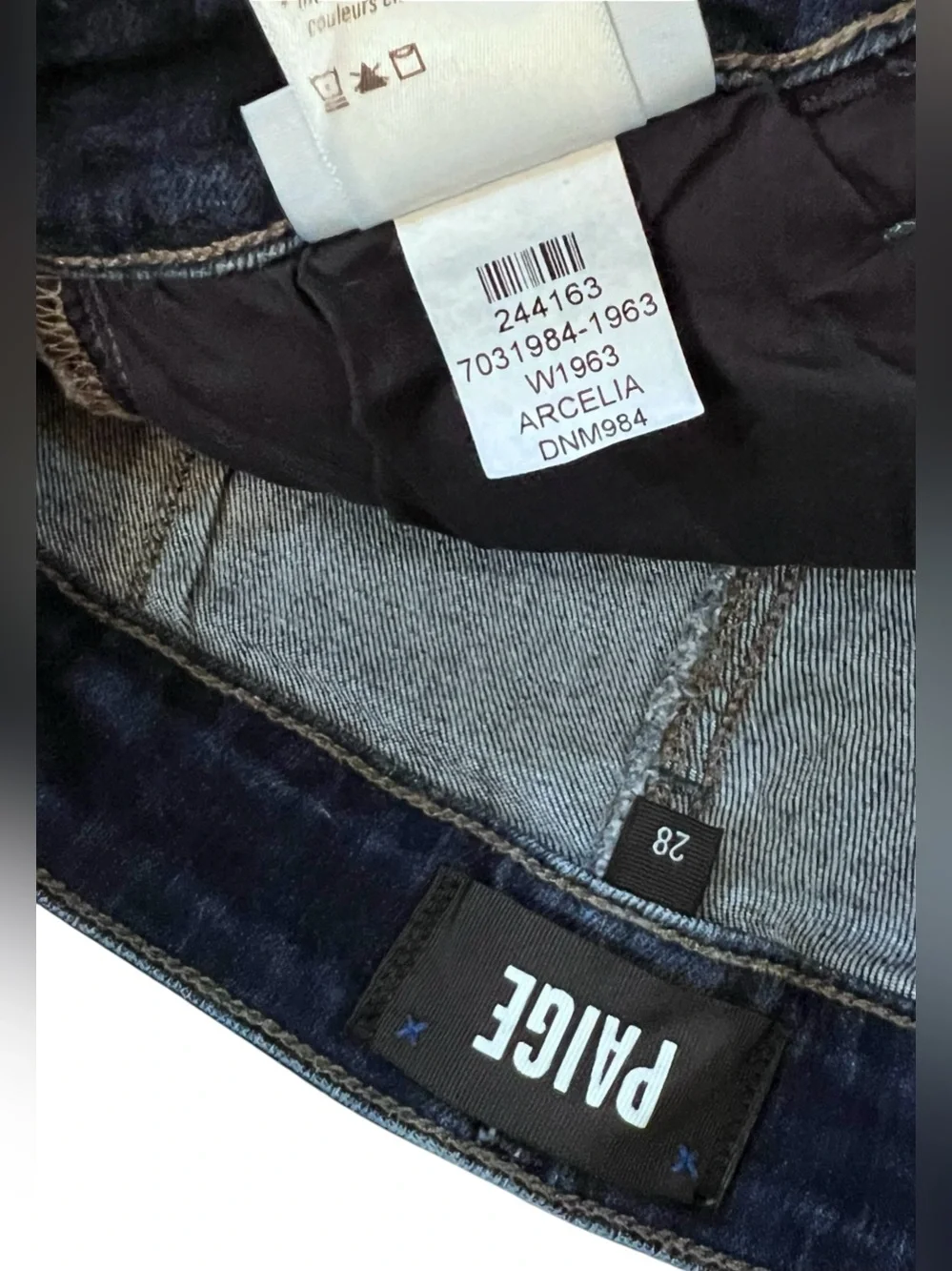 PAIGE Anessa Wide Leg Jeans, Size 28 - Picture 10 of 14